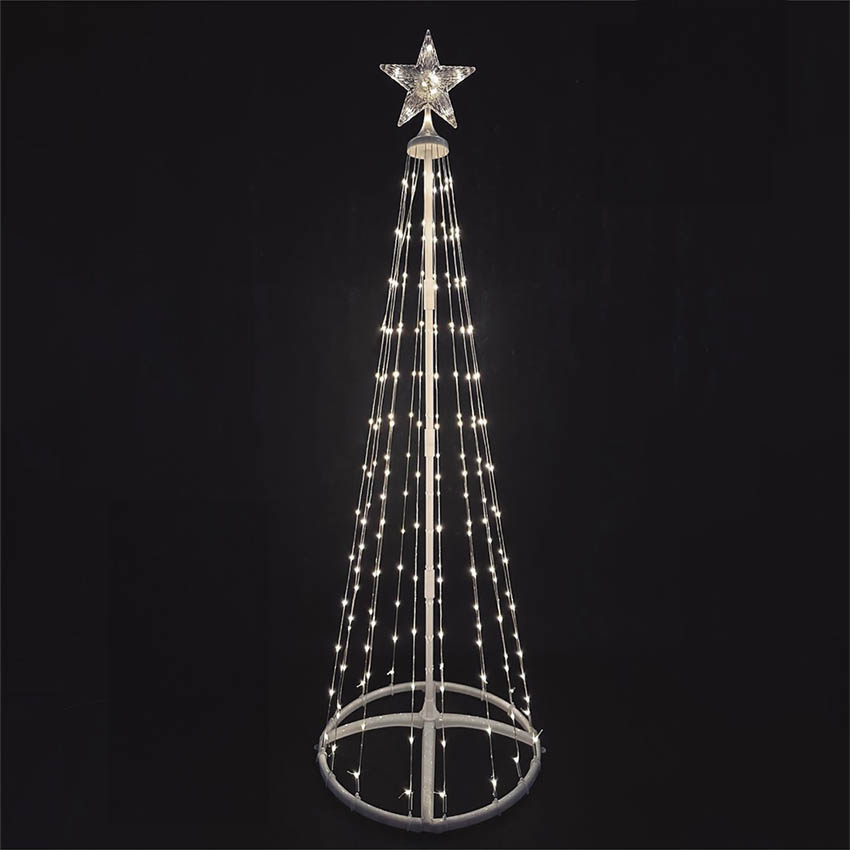 cono de navidad luz cálida 6500K 1,5m para decorar árbol navideño