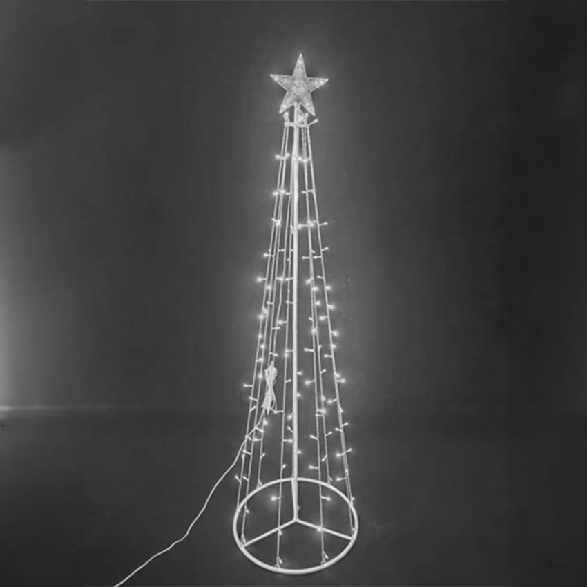 cono de navidad luz cálida 6500K 1,5m para decorar árbol navideño