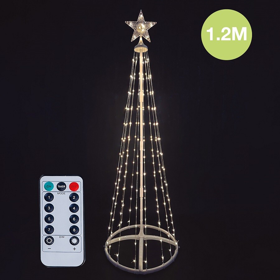 aRBOL LED 120cm USB + MANDO 32 FUNCIONES IP44 LUZ CALIDA