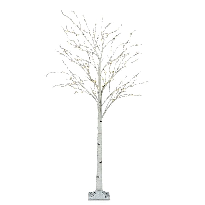 Árbol LED con efecto ramas nevadas, perfecto para decorar el exterior. Crea un ambiente festivo y acogedor, ideal para iluminar tu jardín o terraza en invierno. Código: 492348.